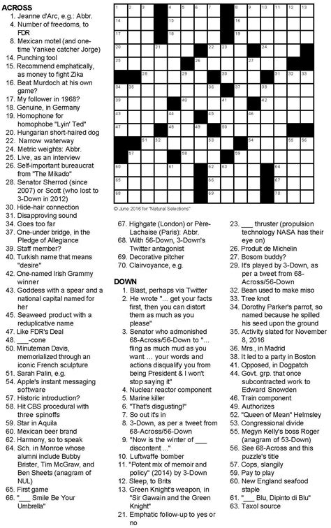 fixed charge crossword clue